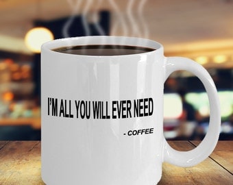 Items similar to Cheeky Quote Mug, Ceramic Mug, Coffee Lovers Mug ...