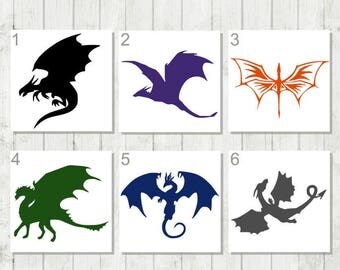 Dragon Decal - Dragon Car Decal - Dragon Laptop Decal - Dragon Sticker - Dragon iPad Decal - Dragon Lover Gift - Vinyl Dragon Decal - Dragon