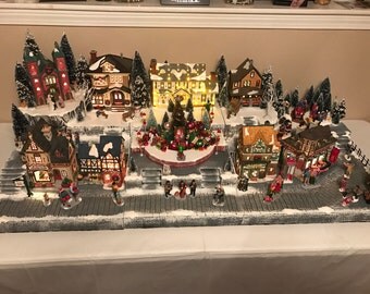 Custom Christmas Village Display Platform (Lemax, Department 56, snow village)