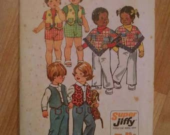 Very Cute Vintage Simplicity Sewing Pattern for Toddler Clothing