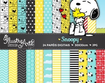 Digital Paper Snoopy