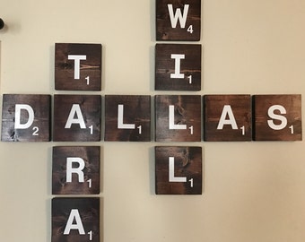 Scrabble Tile Wall Decor