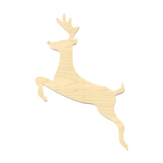 Reindeer Shape Cut Out Christmas Reindeer Laser Cut Out Deer