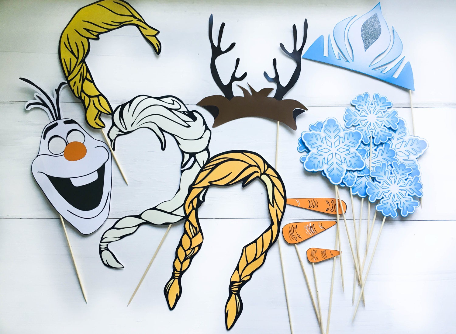Frozen Props Frozen Birthday Party Frozen photo booth props