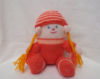 Hand Knitted Humpty Dumpty's Sister, Stuffed Soft Toys and Dolls,