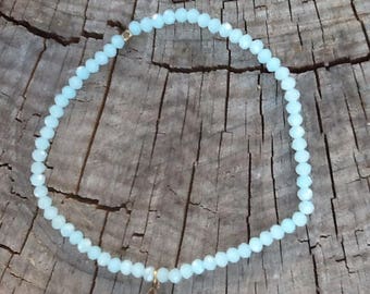 Ankle bracelet, enkelbandje, ankle bracelet, Pearl mirror