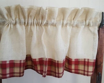 Curtains Ideas cream burlap curtains : Burlap Curtains by SammysCountryCurtain on Etsy