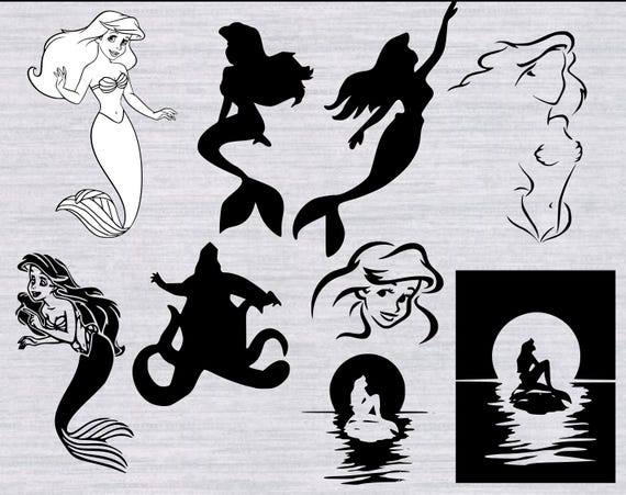 Free Free 239 Little Mermaid Silhouette Svg Free SVG PNG EPS DXF File