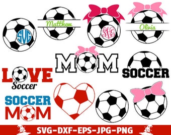 Soccer SVG Cut Files soccer monogram svg soccer monogram soccer cut file soccer svg soccer svg designs soccer svg cricut
