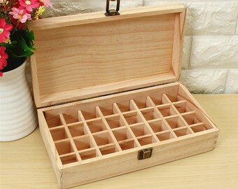 32 Holes Wooden Box for Essential Oils