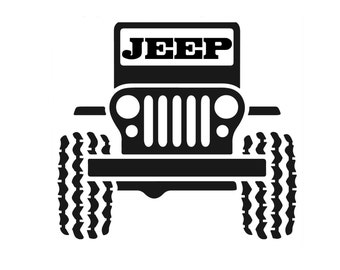 Jeep windshield decal | Etsy