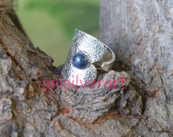 Lapis Lazuli Ring/ Blue Lapis Ring/ Lapis Lazuli Silver/ Silver Lapis Ring/ Lapis Lazuli Jewelry