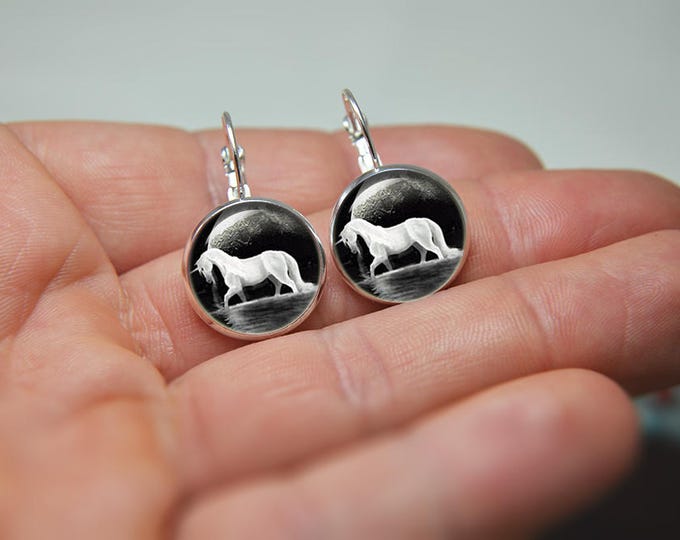 Unicorn Earrings, Unicorn Jewelry, Unicorn gifts, The Last Unicorn, Horse Earrings, fun earrings, horse jewelry