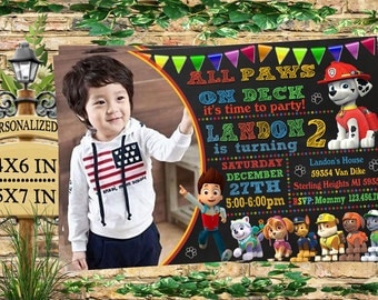 Paw Patrol Invitation, Paw Patrol Birthday Invitation, Paw Patrol, Paw Patrol Printable, Paw Patrol Birthday Card, Paw Patrol Invites