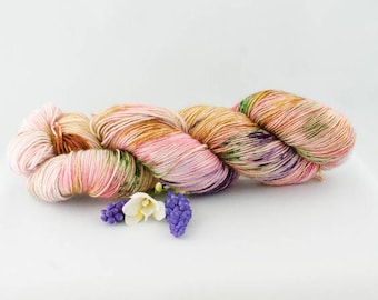Spring Garden- Hand dyed yarn
