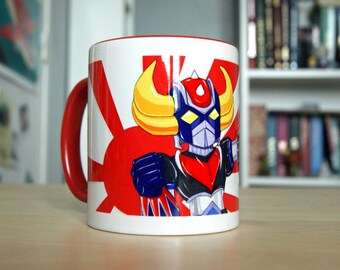 Mug type Mug illustrated with a Chibi Goldorak (cute cartoon)