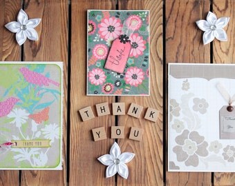 Thank You Cards Set, Thank You Cards, Thank You Card, Thank You Note Cards, Thank You Gift, Thank You Tags, Blank Note Cards, Thank You Note