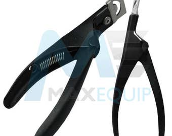 Acrylic TIP Edge CUTTER Trimmer Gel U.V False Fake NAIL Stainless Steel Manicure Pedicure Black