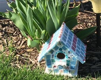 Pretty little pastel bird house