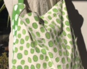 one off hand painted and handmade bag