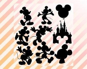 Disney Mickey Svg, Mickey mouse svg, Mickey dfx, svg, eps & png, Disney cutfiles, Mickey silhouette for cricut explore, silhouette cameo