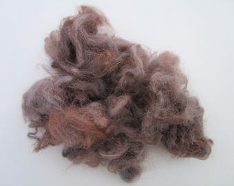 Undyed Manx Loaghtan Lambswool - 10 g/0.35 oz - Wool Spinning Fibre - Art Yarn - Lock Spinning - Doll Hair - Waldorf Doll - Weaving