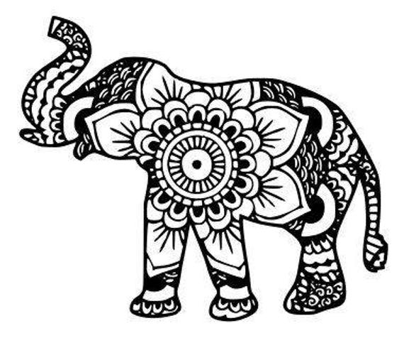 Download Mandala Elephant SVG