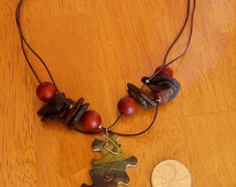 Nature puzzle necklace