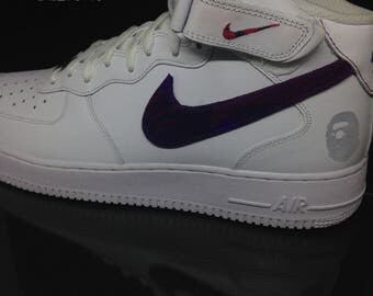 purple bape af1