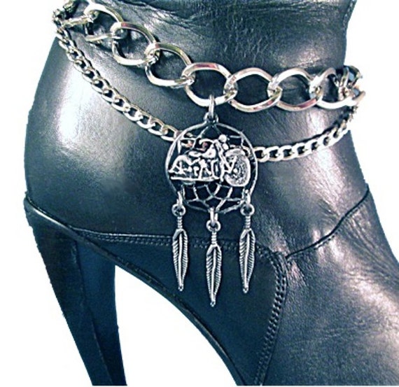 Motorcycle Dream Catcher BOOT Chains Boot Jewelry Boot