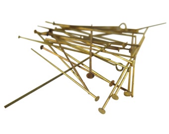 Random Mix Head Pins & Eye Pins (16 grams - approx. 100x) (F565)