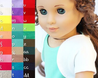 Fits like American Girl Doll Clothes - The Basic Shrug, You Choose Color, Made To Order