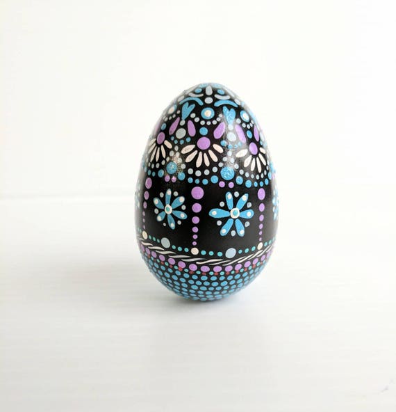 Painted Easter Eggs:Colorful painted eggs Easter decor painted plaster eggs ornamental