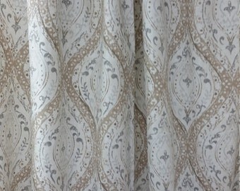 Magnolia Ariana Linen, shower curtain or matching valance, 72" 84" , 90" , 96"' 108"