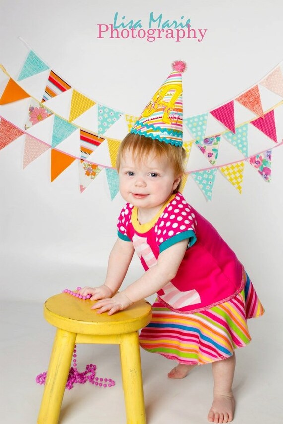 Colorful Garland, Fruit Birthday, Rainbow Bunting, Summer Garland, Fabric Banner, Fabric Garland, Vintage Circus, Bunting Banner, Pennants Il_570xn