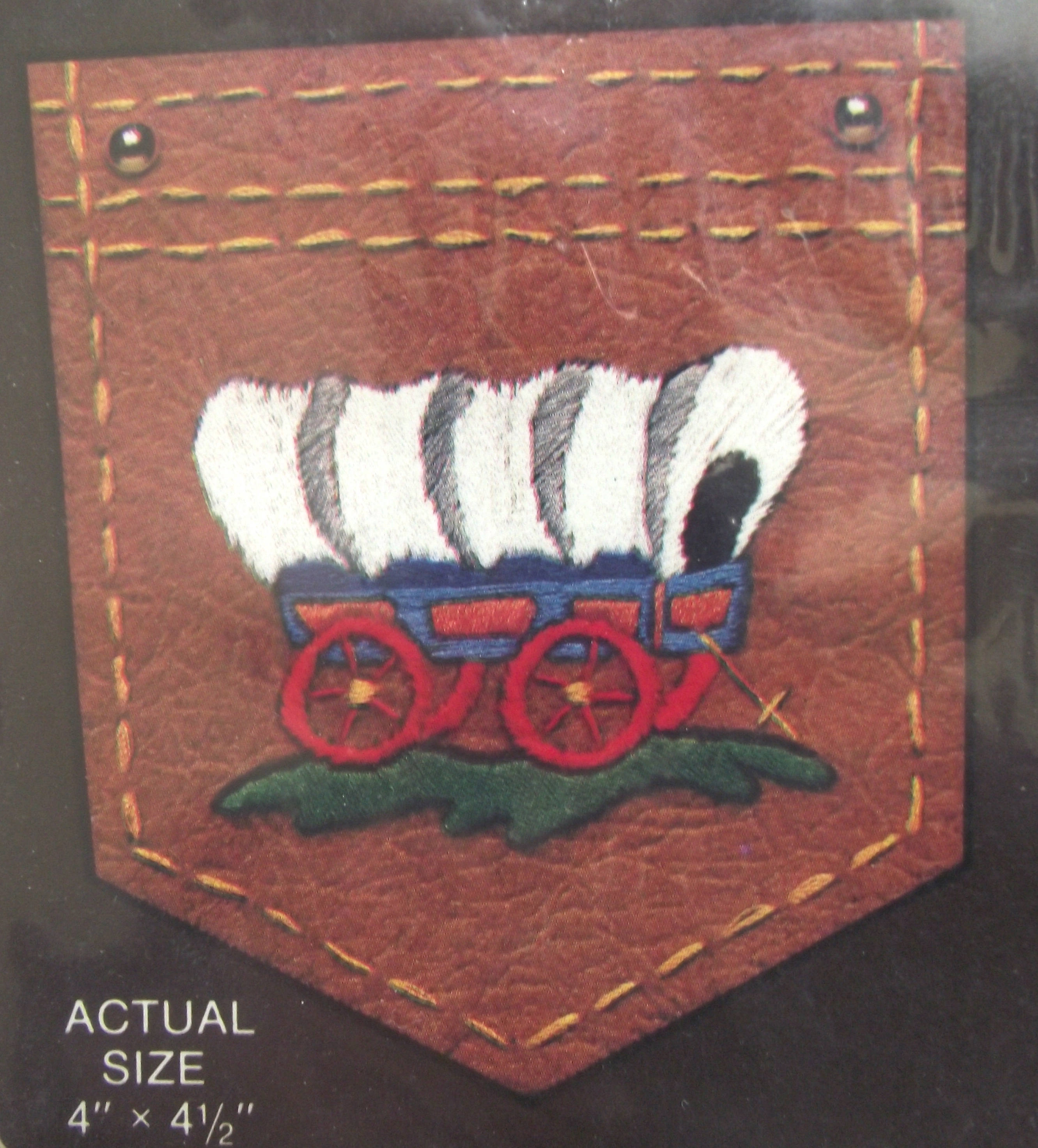 Vintage Embroidery Kit DIY Project to Make Faux Leather