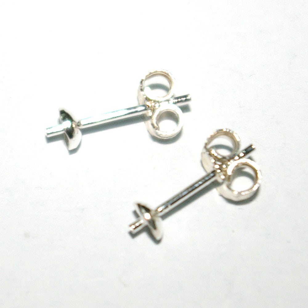 WHOLESALE LOTS Genuine Sterling Silver 925 Stud Earring POSTS for Half