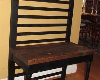 Custom Built Antique  Farmhouse Porch Bench Seat