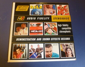 Audio Fidelity Demonstration And Sound Effects Vinyl Record AFSD 5890 1959 Rare