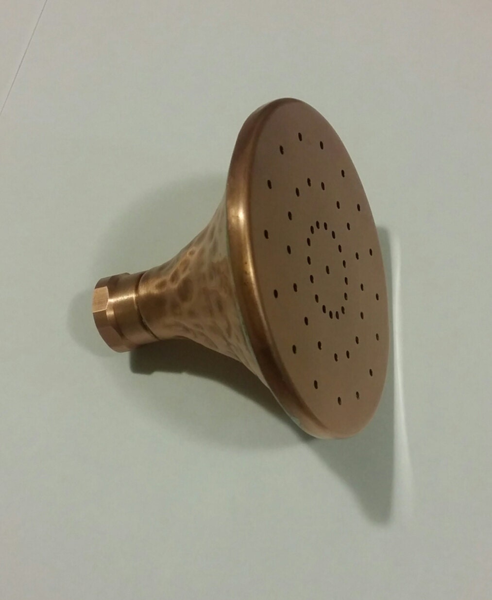 Hand hammered Copper shower head