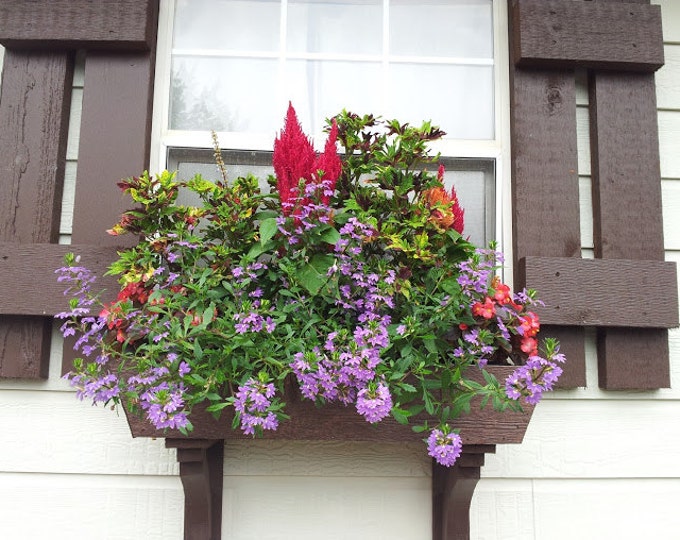 window flower box and two corbels