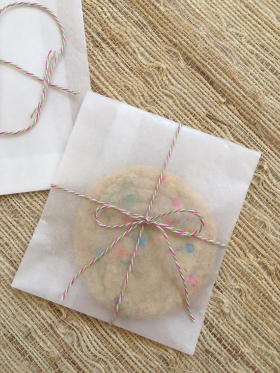 White Glassine Bag ~ Wax Paper Bags ~ Favor Bag ~ Cutlery Bag ~ Cookie Bag ~ Candy Bag ~Goodie Bags Il_570xn