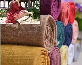 Bamboo cotton linen, Pure Linen Fabric, Gauze Creases Fold fabric,Soft and thin Linen Fabric- 1/2 yard (QT1209)