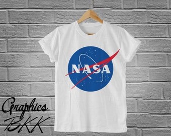 NASA T-Shirt Unisex T-Shirt alien face nasa shirt slogan galaxy rocket area 51 T-Shirt nasa logo unisex tee (S-XL) Free Shipping