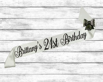 21st Birthday Sash - Birthday Sash - 21 Birthday Sash - Birthday Gift - Best Friends Birthday - 21st Sash