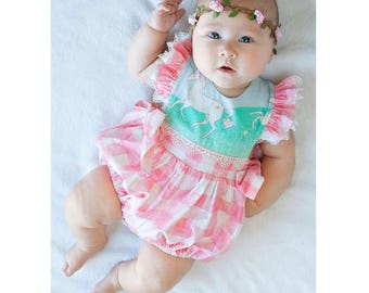 BABY Hampton Romper, Dress, Top and Bloomer PDF Sewing Pattern Newborn- 24 months