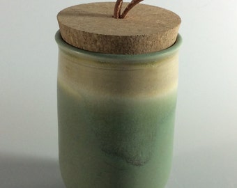 Cork top jar