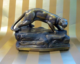 Bronze Lion Bookend, K&O, Kronheim and Oldenbusch Co., 1932