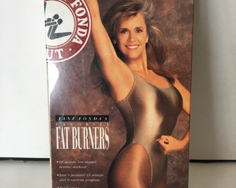 Jane Fonda Fat Burner Workout VHS Vintage Exercise