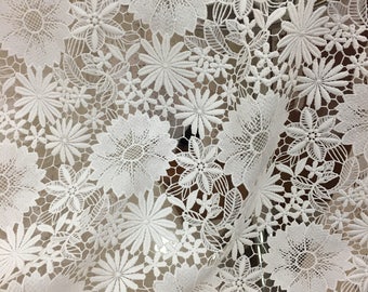 off white lace fabric, embroidery venise lace fabric, haute couture lace 2016 new arrival , hot selling lace